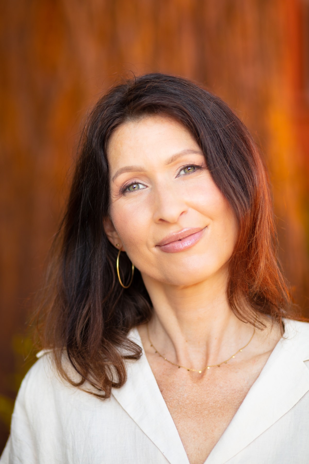 Your practitioner in a calm, natural setting